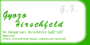 gyozo hirschfeld business card